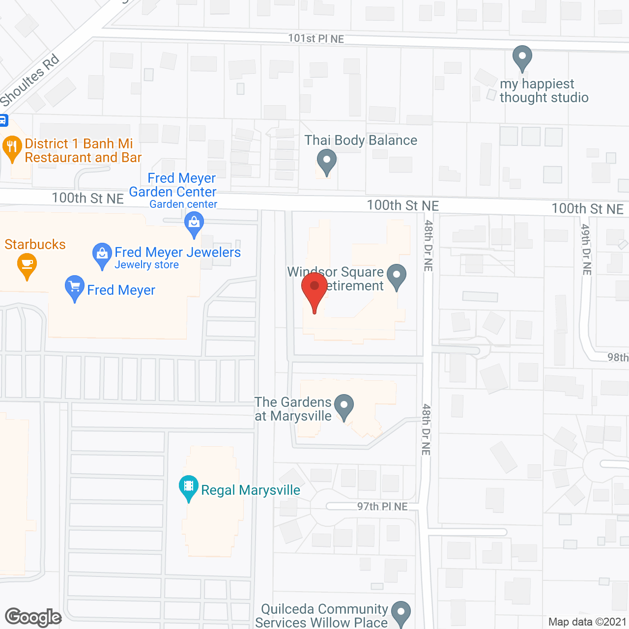 Windsor Square in google map