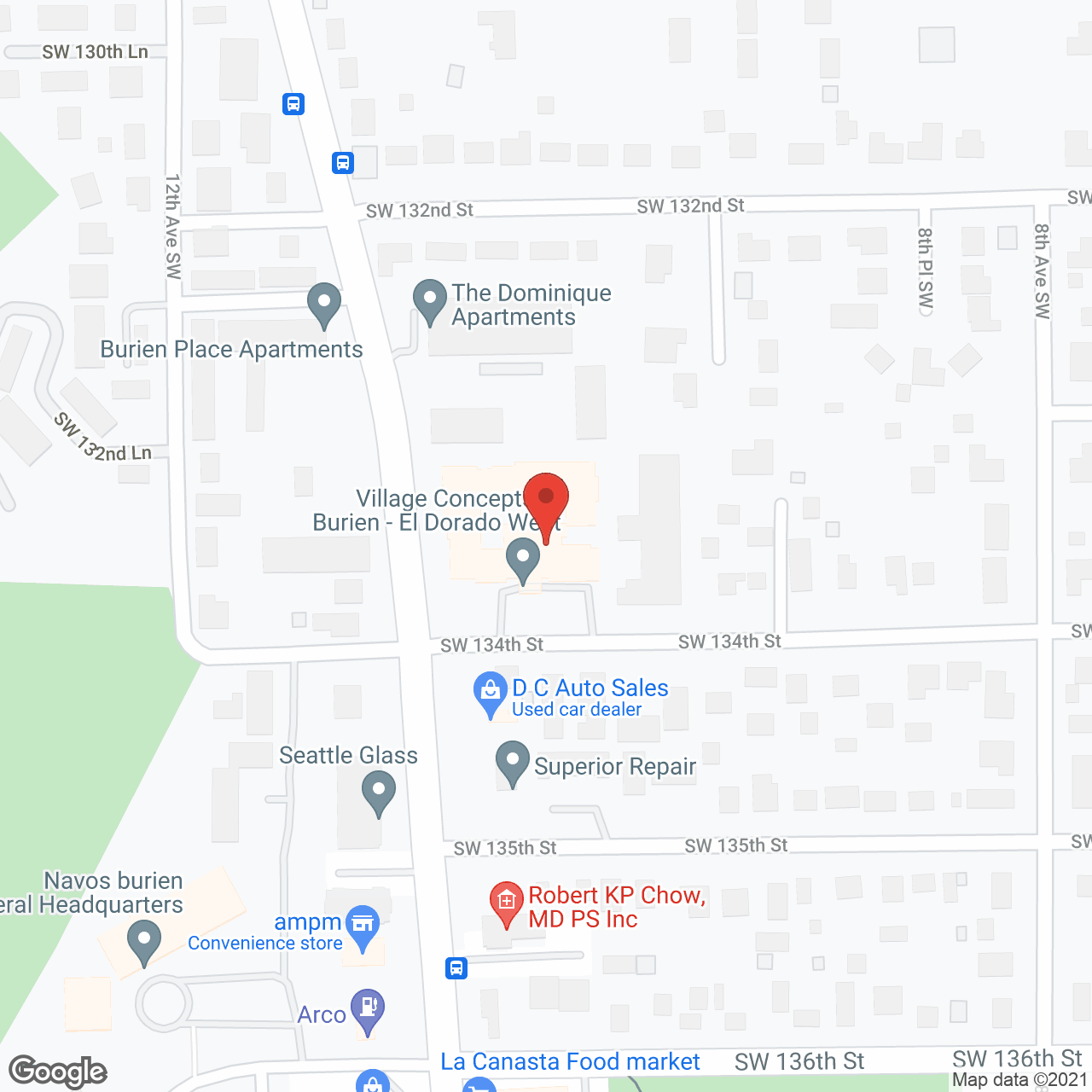 El Dorado West in google map