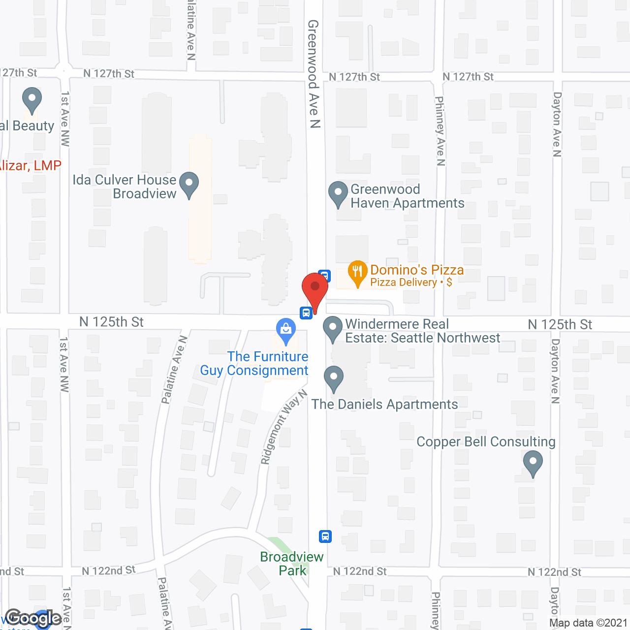 Ida Culver House Broadview in google map