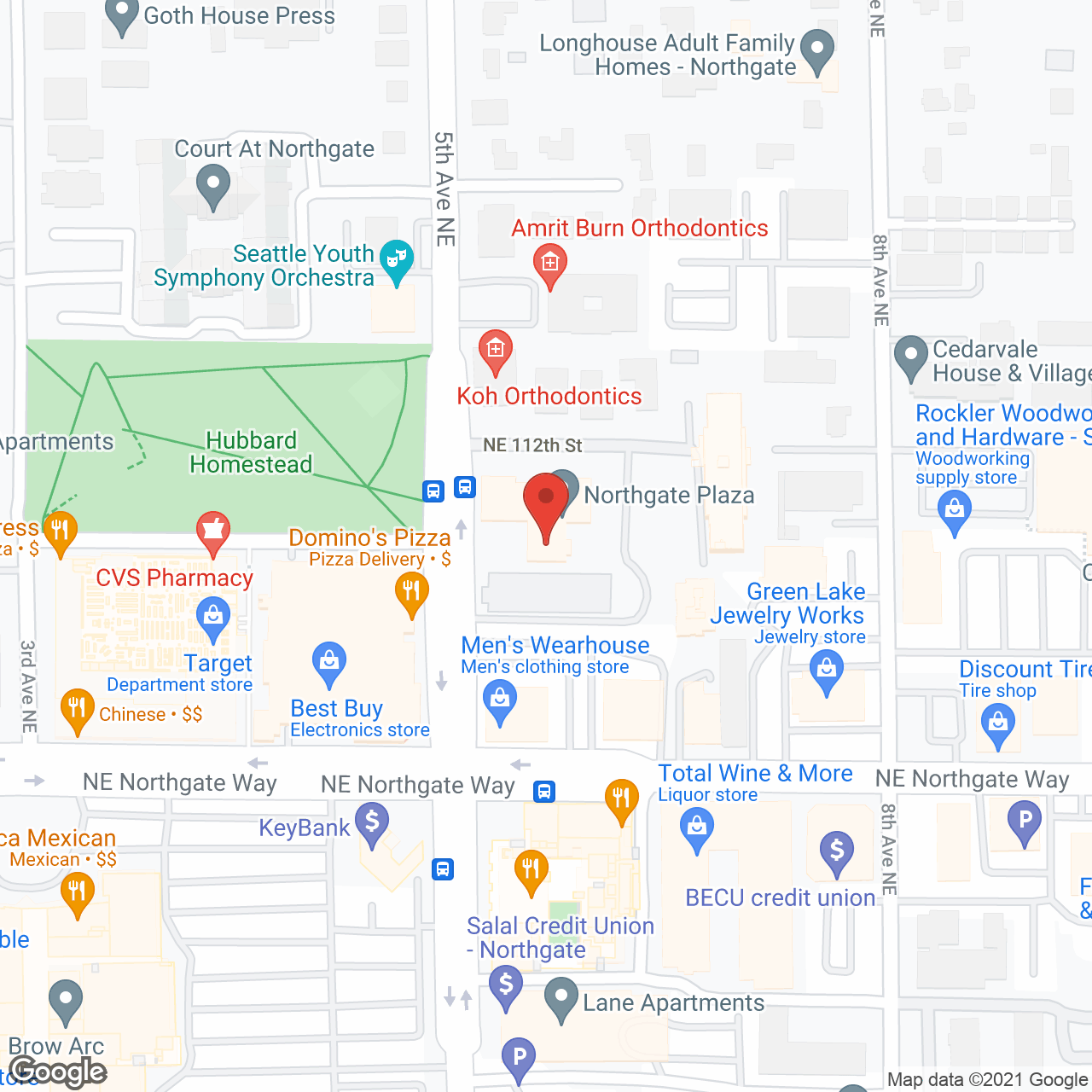 Northgate Plaza in google map