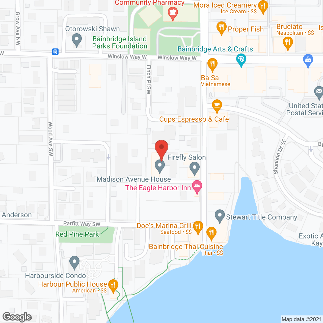Madison Avenue Retirement Center in google map