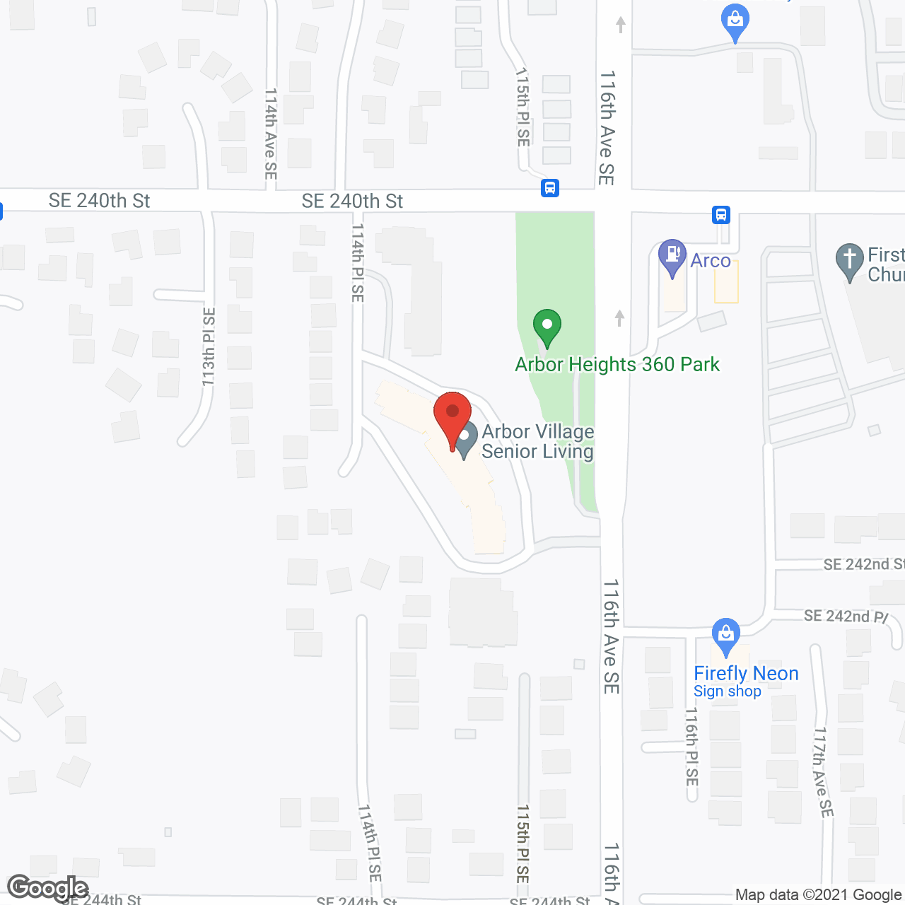 Arbor Village in google map