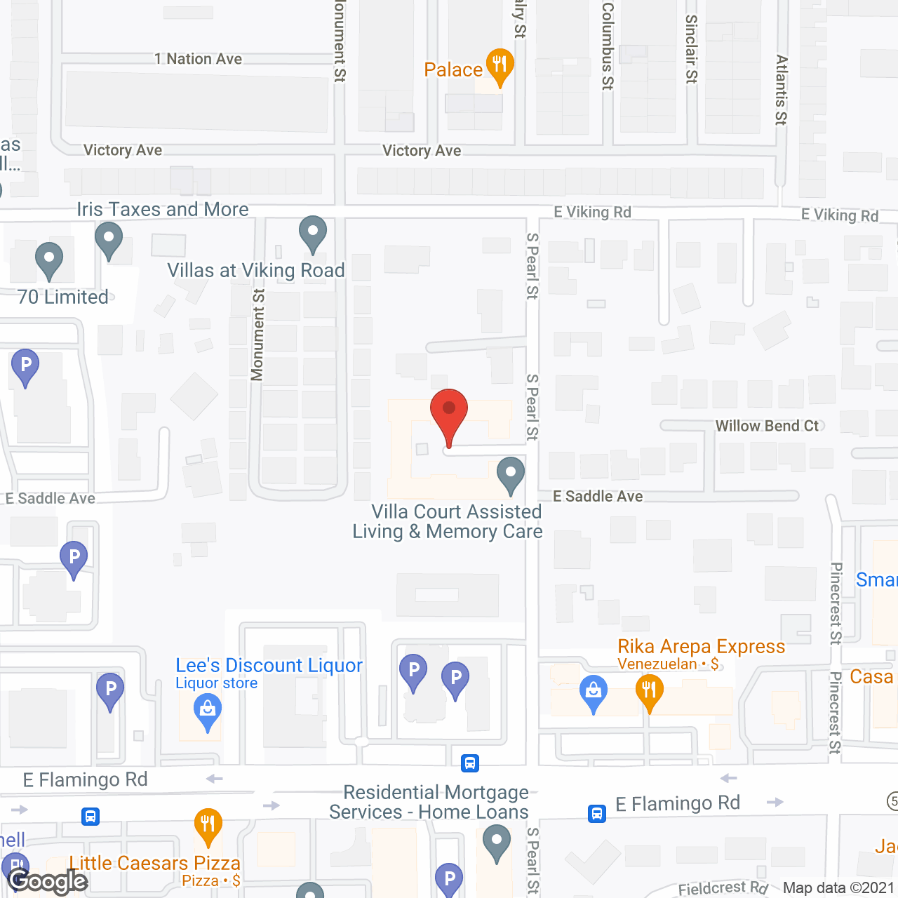 Villa Court Assisted Living in google map