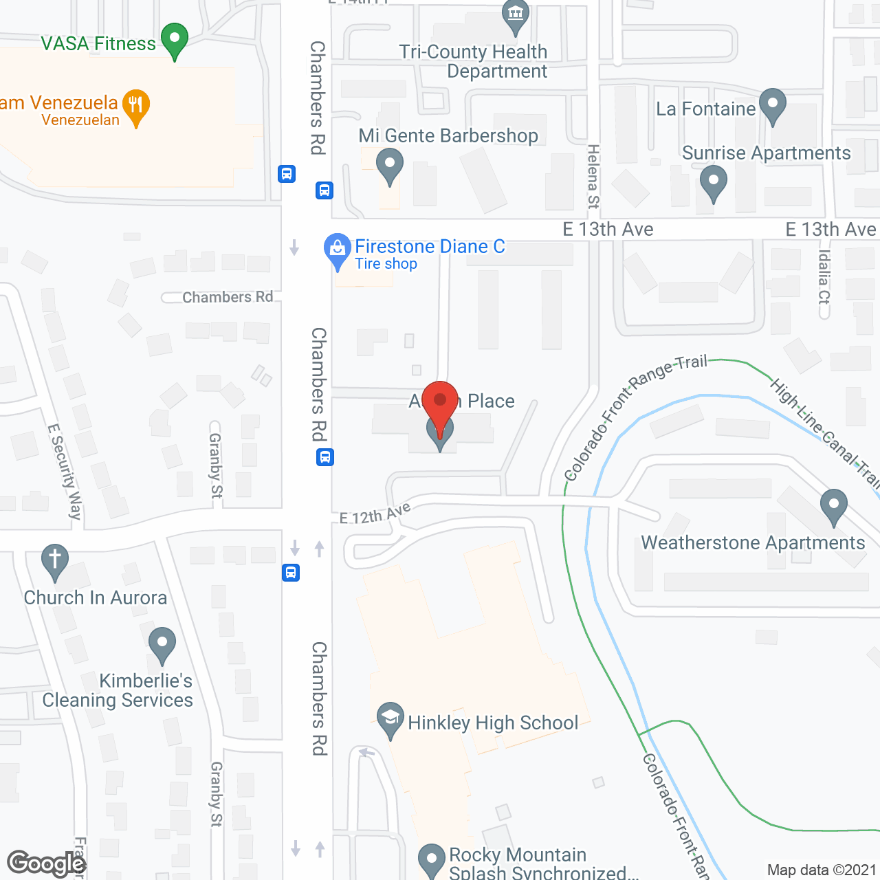 Aspen Place in google map