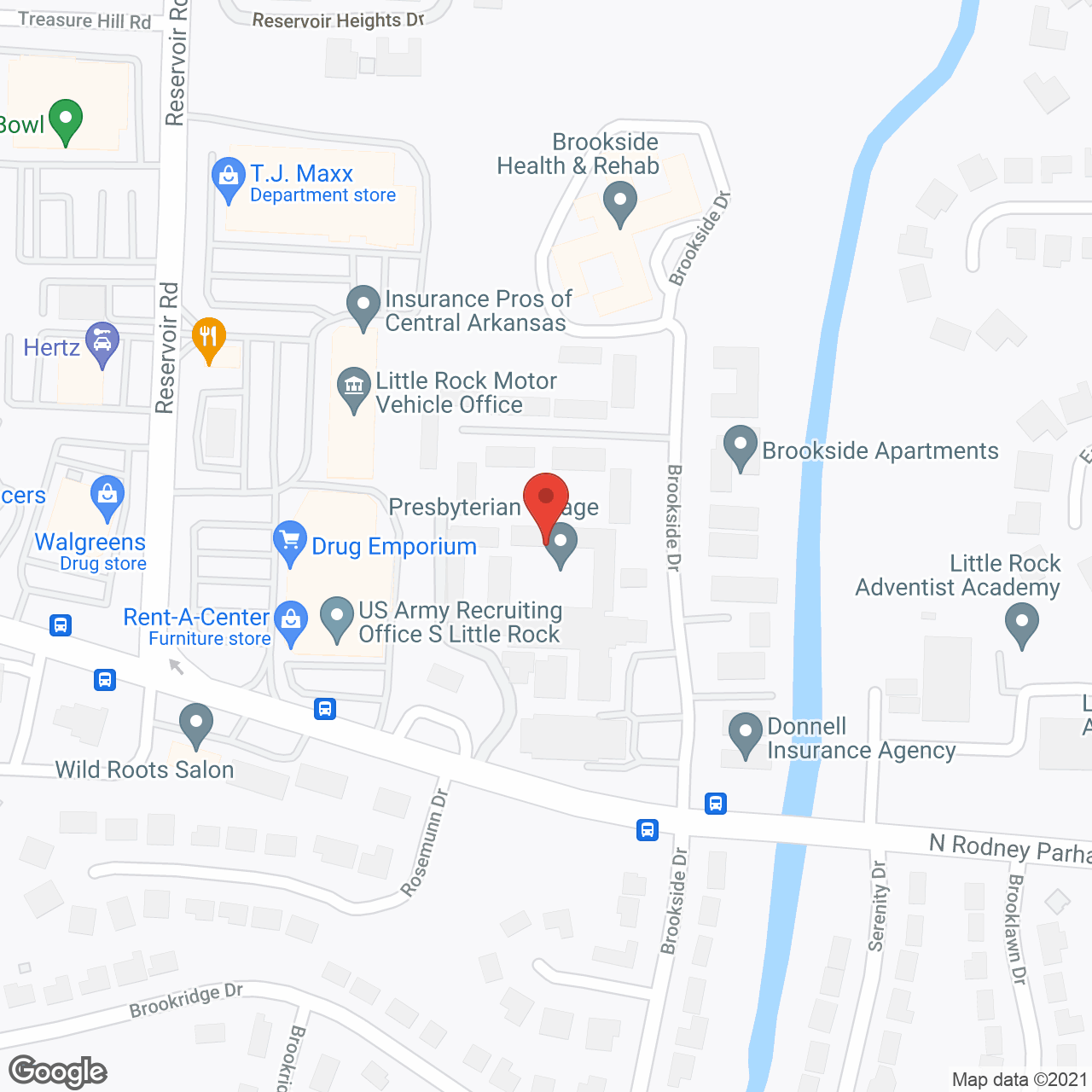 Presbyterian Village Retirement Center in google map