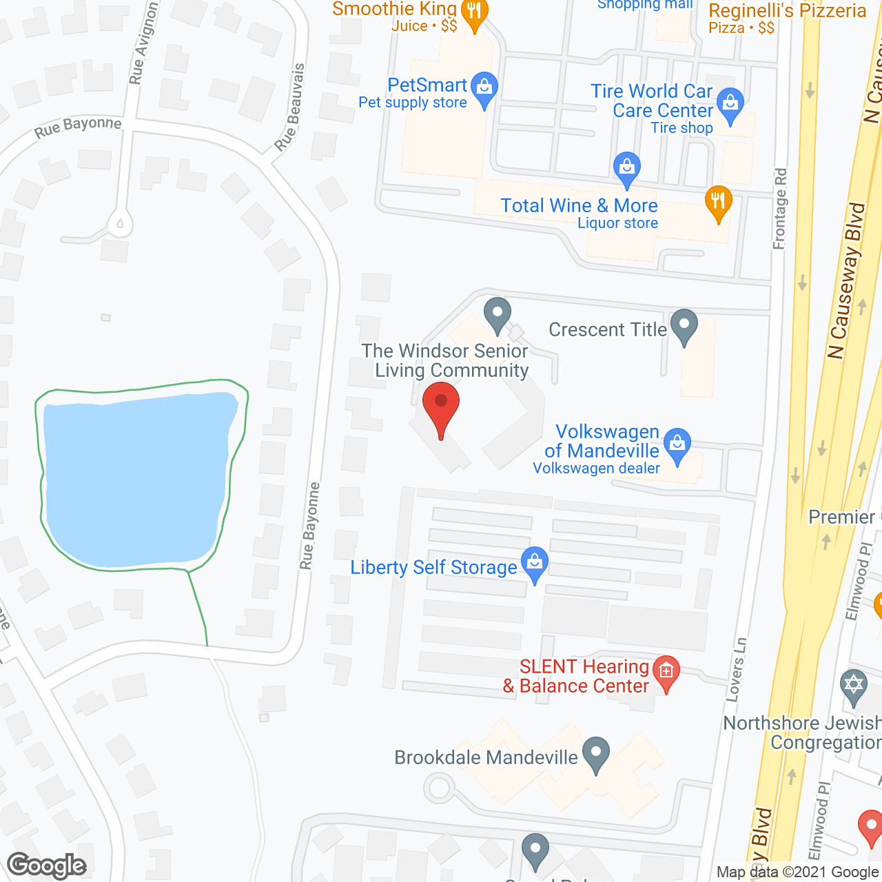 The Windsor Senior Living Community in google map