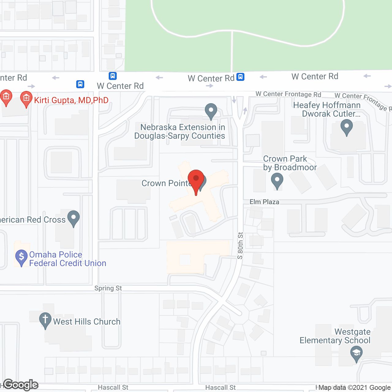 Crown Pointe Retirement Community in google map