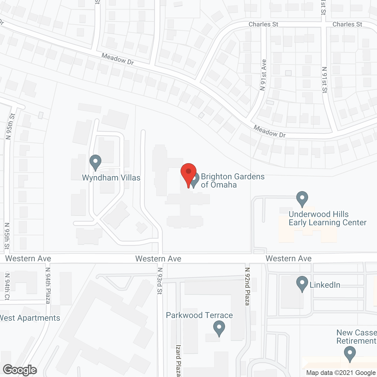 Astoria Senior Living Omaha in google map