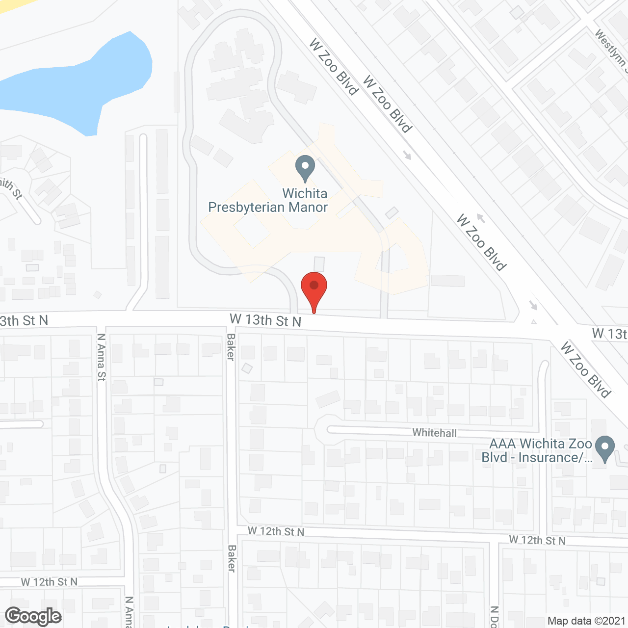 Wichita Presbyterian Manor in google map