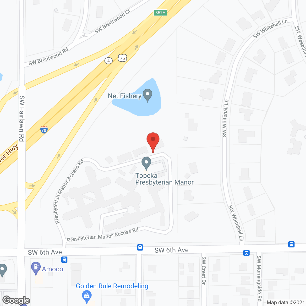 Topeka Presbyterian Manor in google map