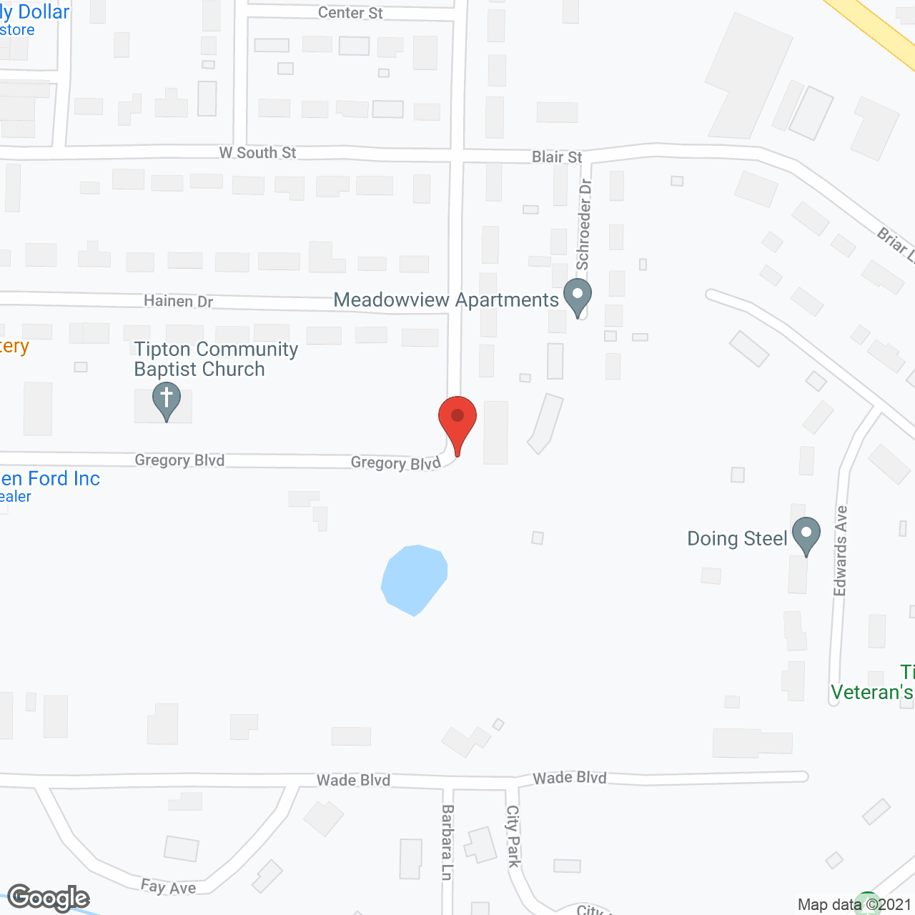 Ashbury Heights of Tipton in google map