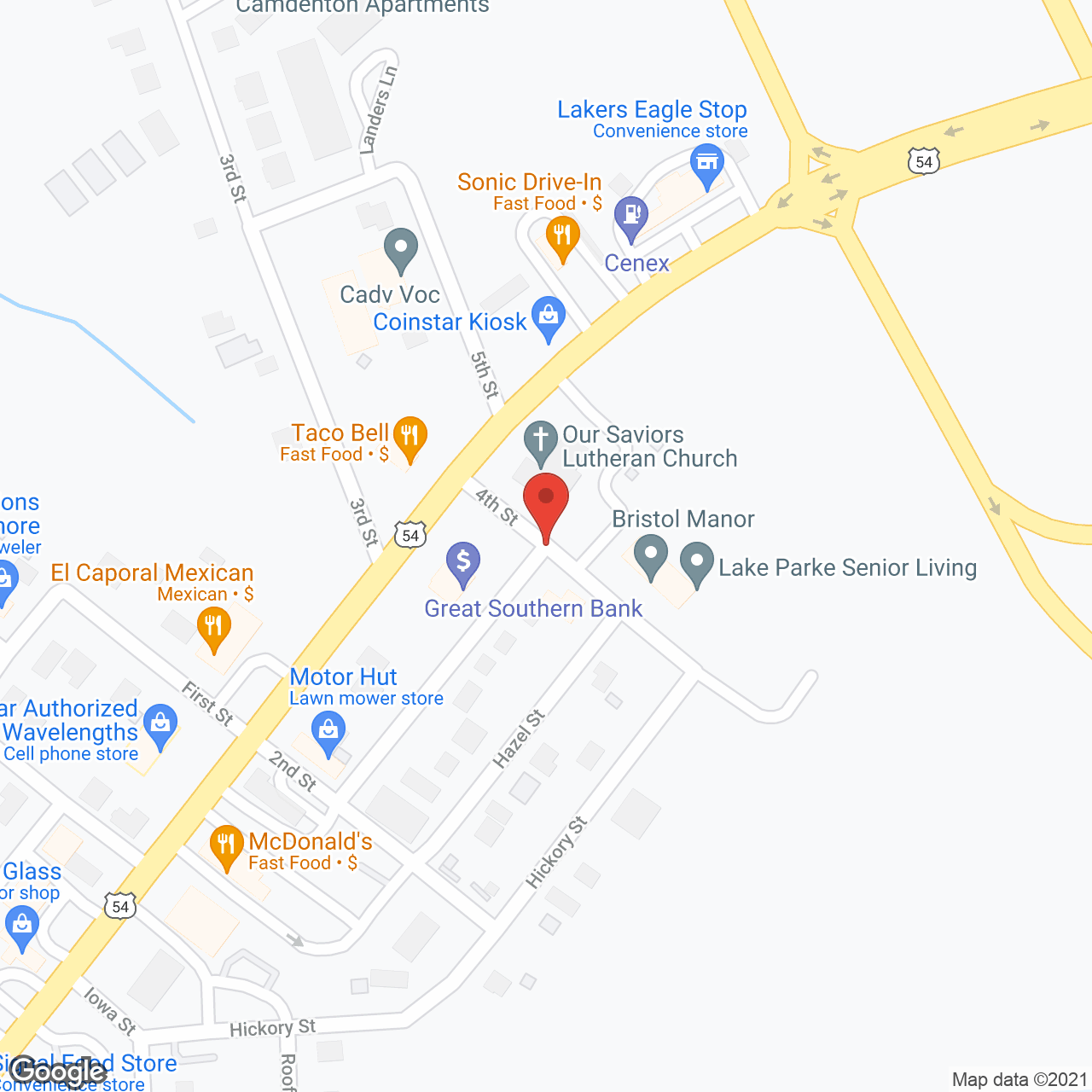 Bristol Manor of Camdenton in google map