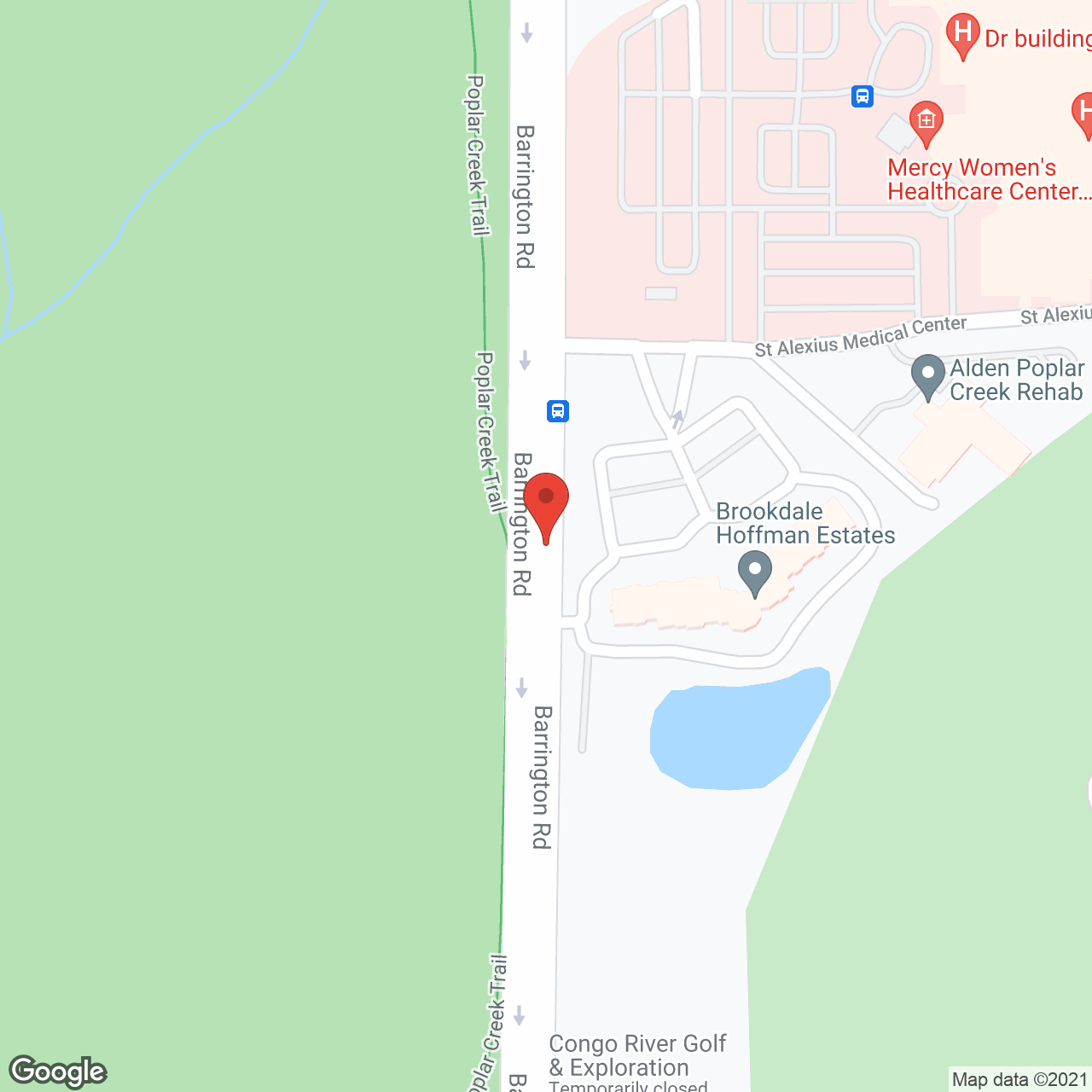 Brookdale Hoffman Estates in google map