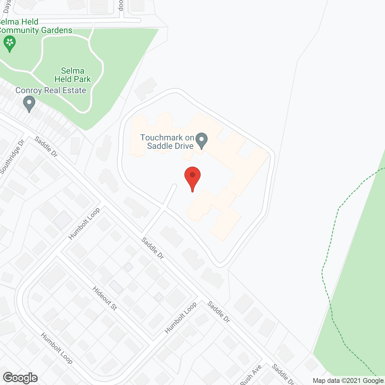 Touchmark on Saddle Drive in google map