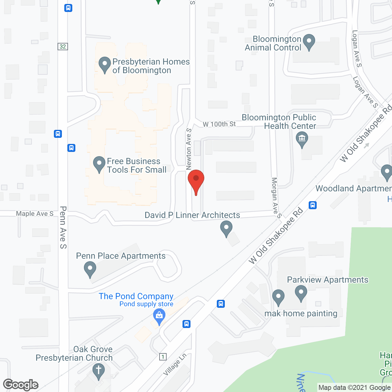 Presbyterian Homes of Bloomington in google map