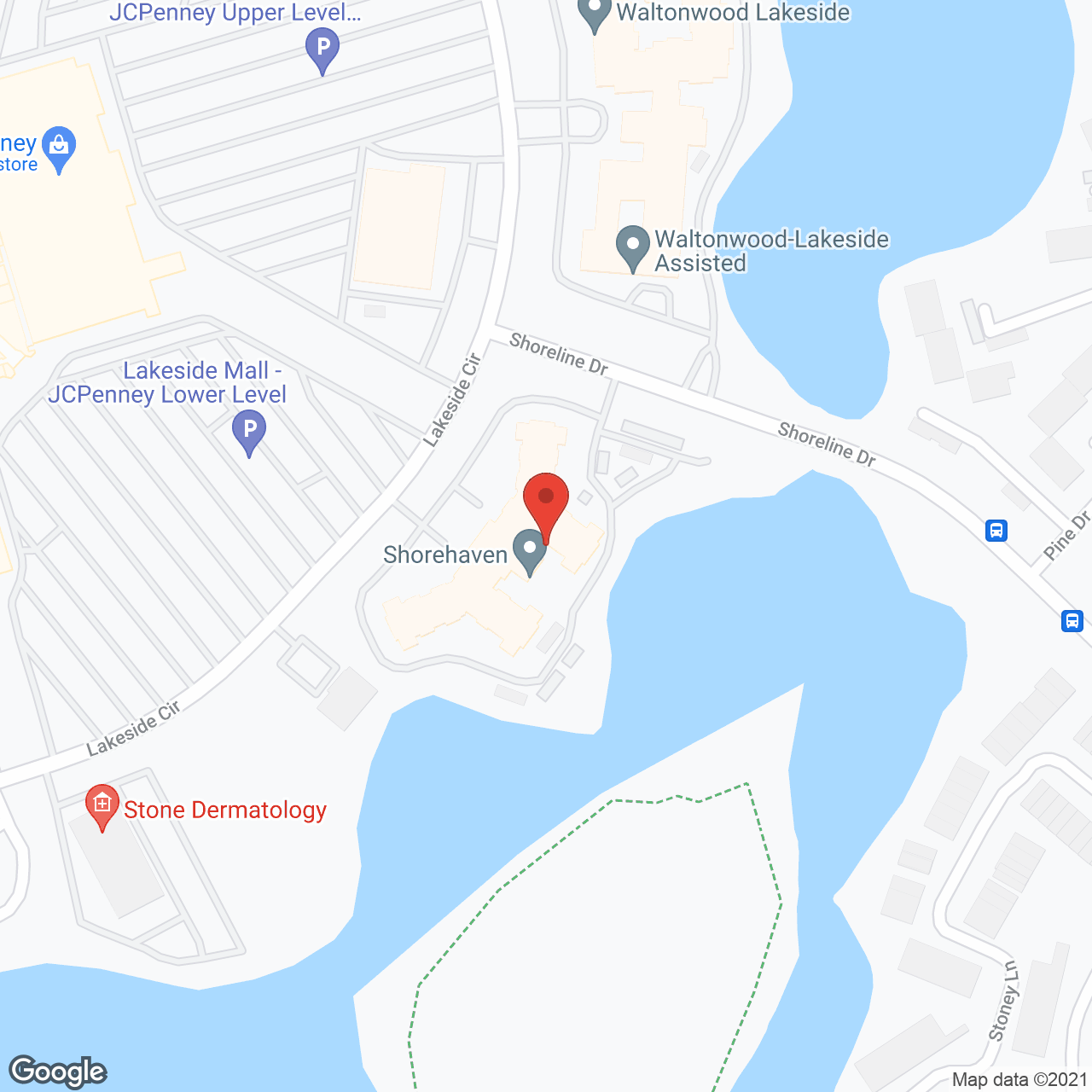 Shorehaven in google map