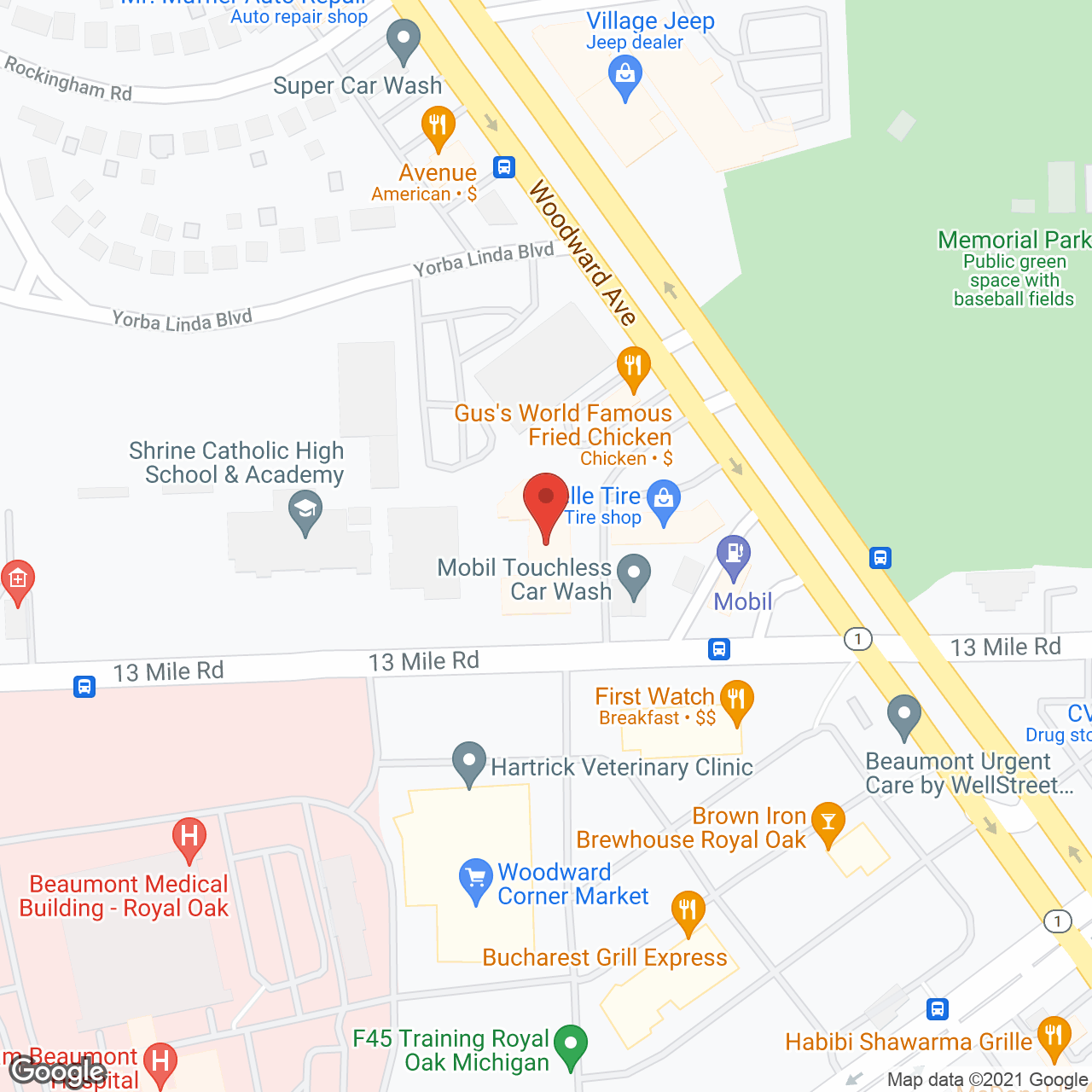 Waltonwood Royal Oak in google map