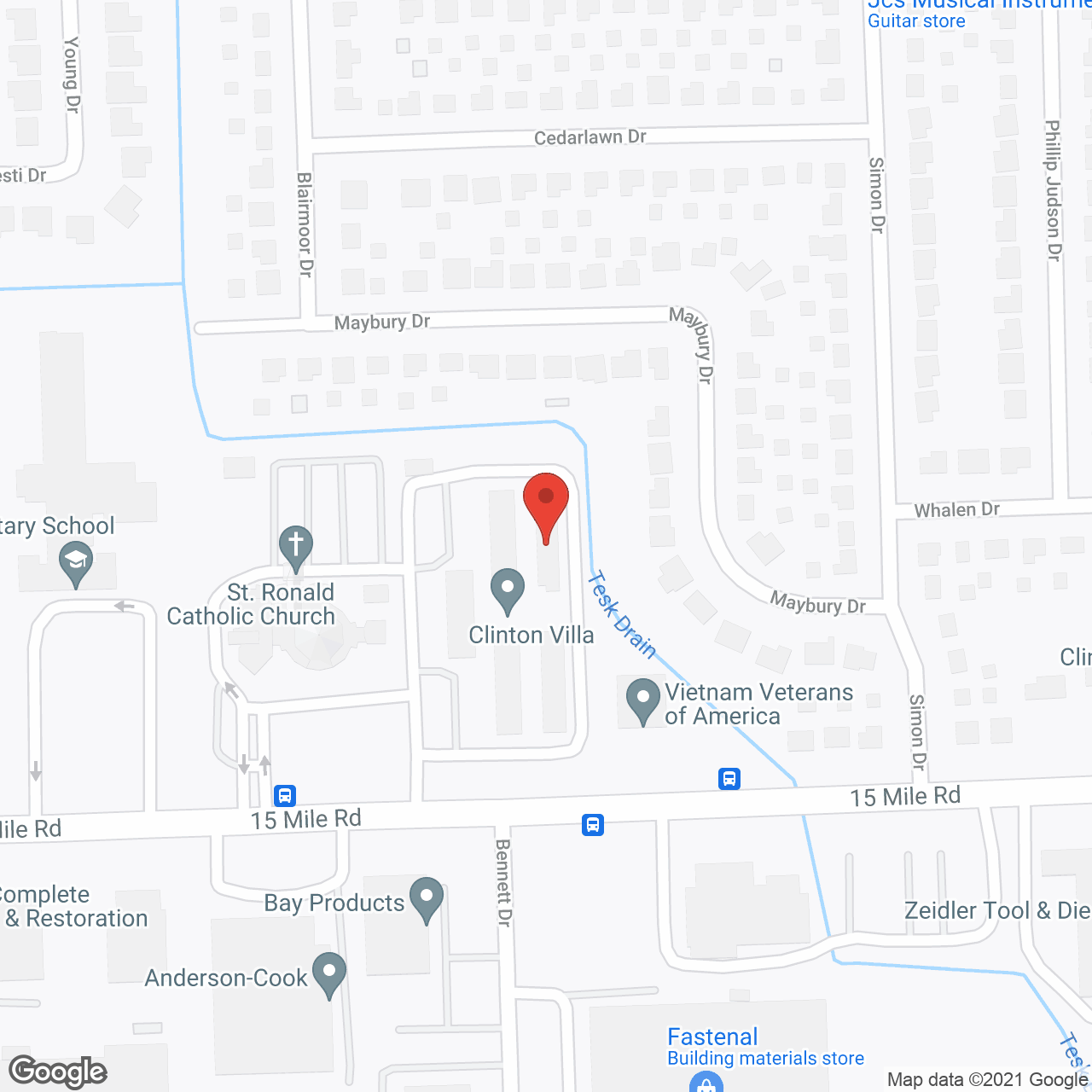 Clinton Villa in google map
