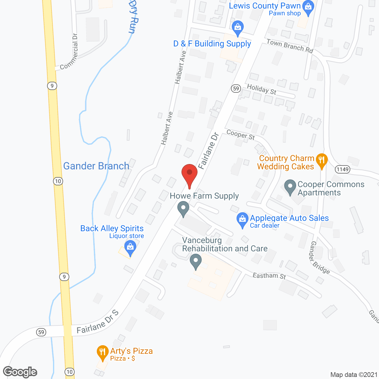 Golden LivingCenter - Vanceburg in google map