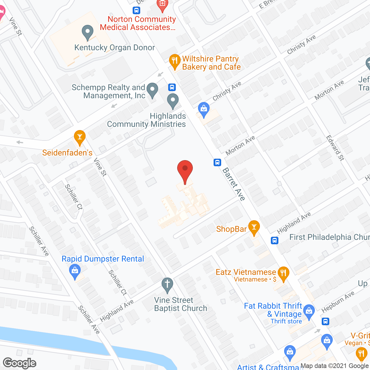 The Altenheim in google map