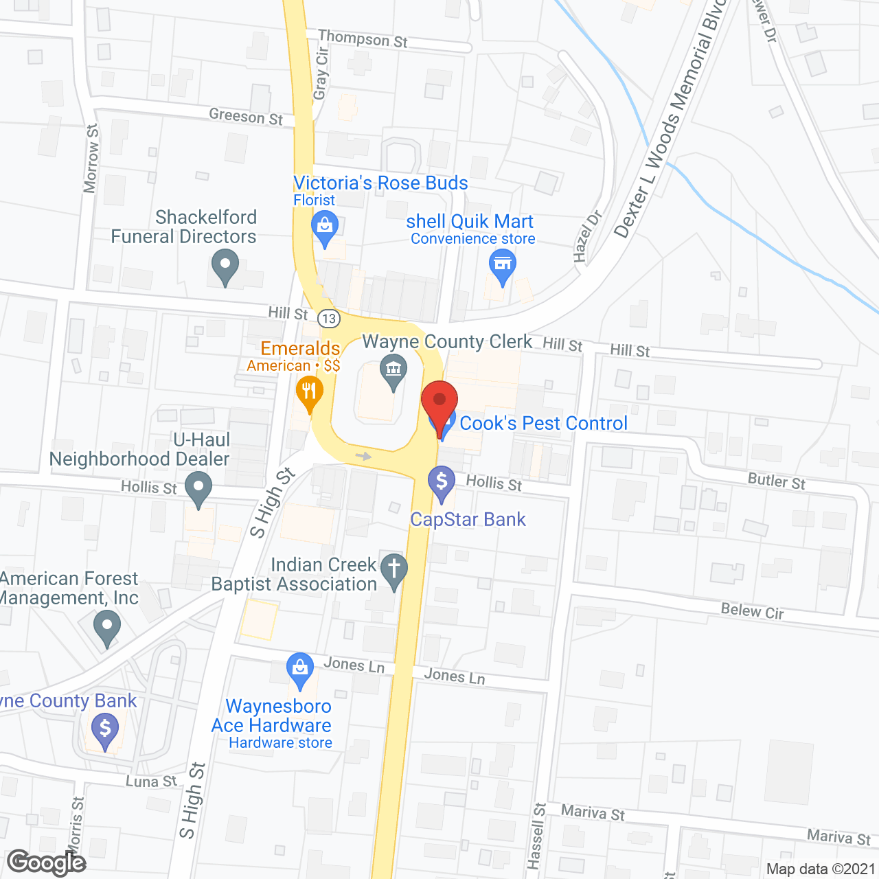 C & W Boarding Home in google map