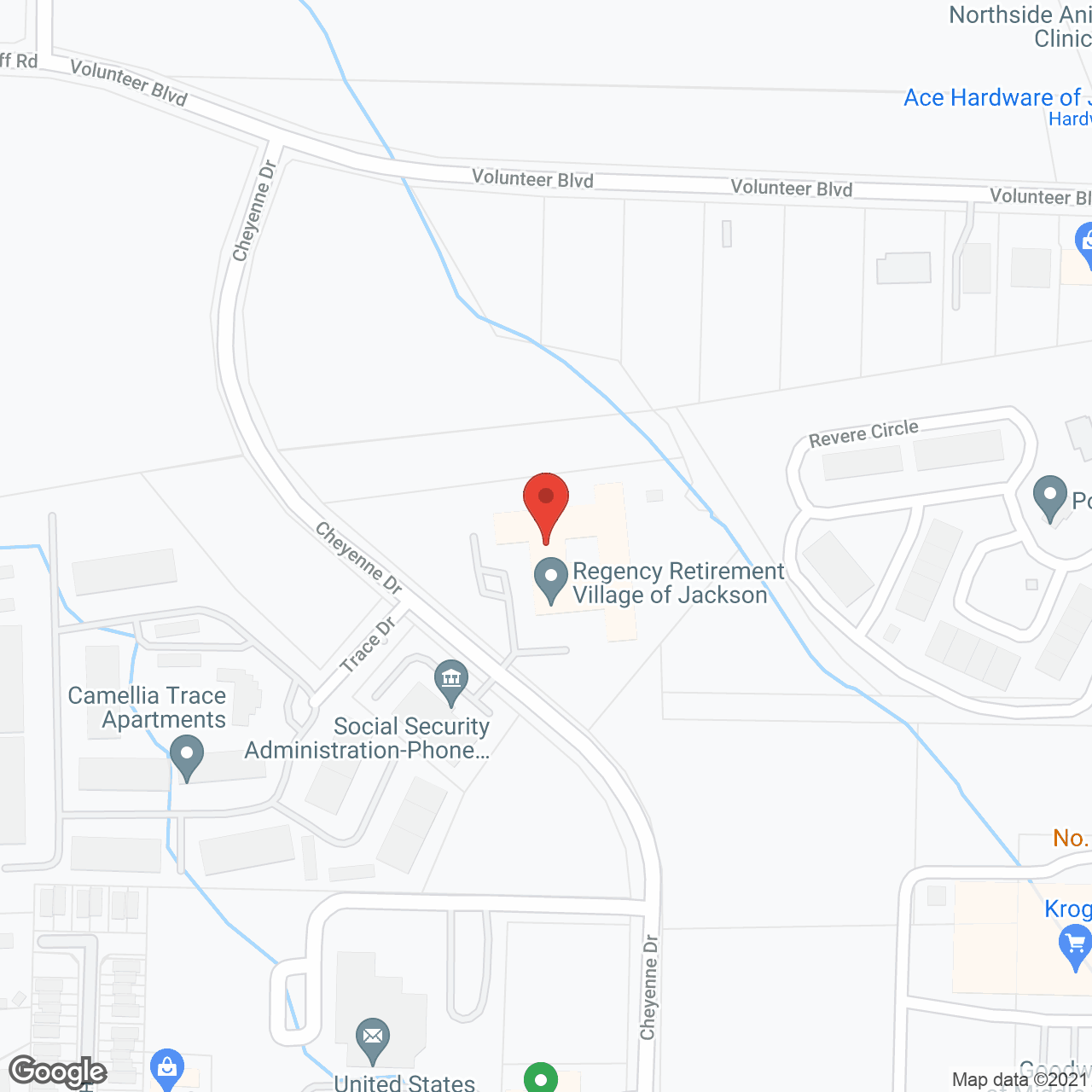 Regency Retirement Village - Jackson in google map