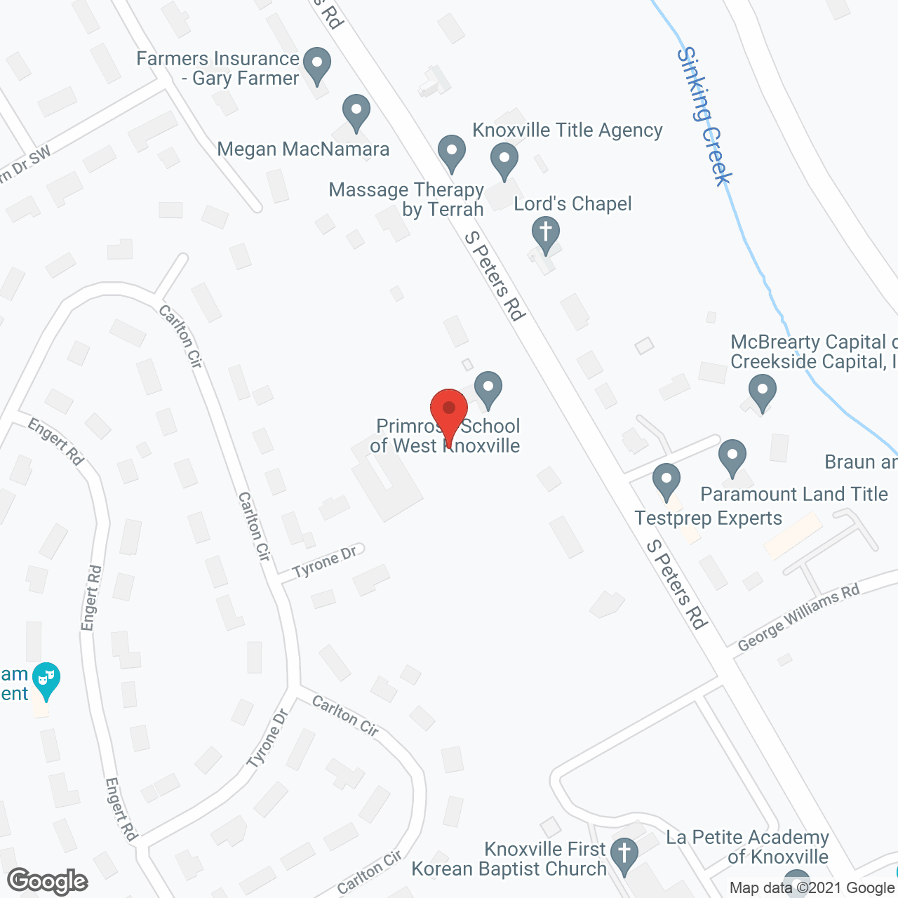 Heritage Assisted Living West Knoxville TN in google map