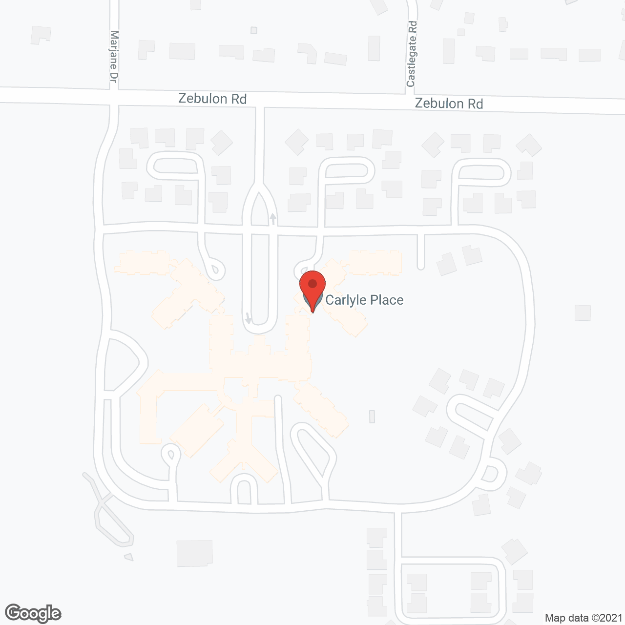 Carlyle Place Retirement Community in google map