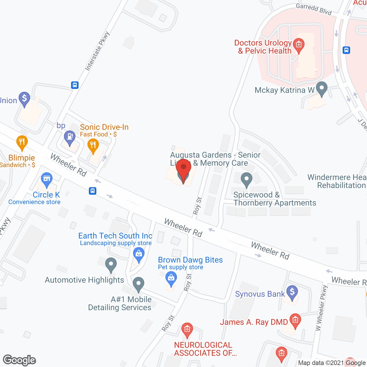 Augusta Gardens in google map