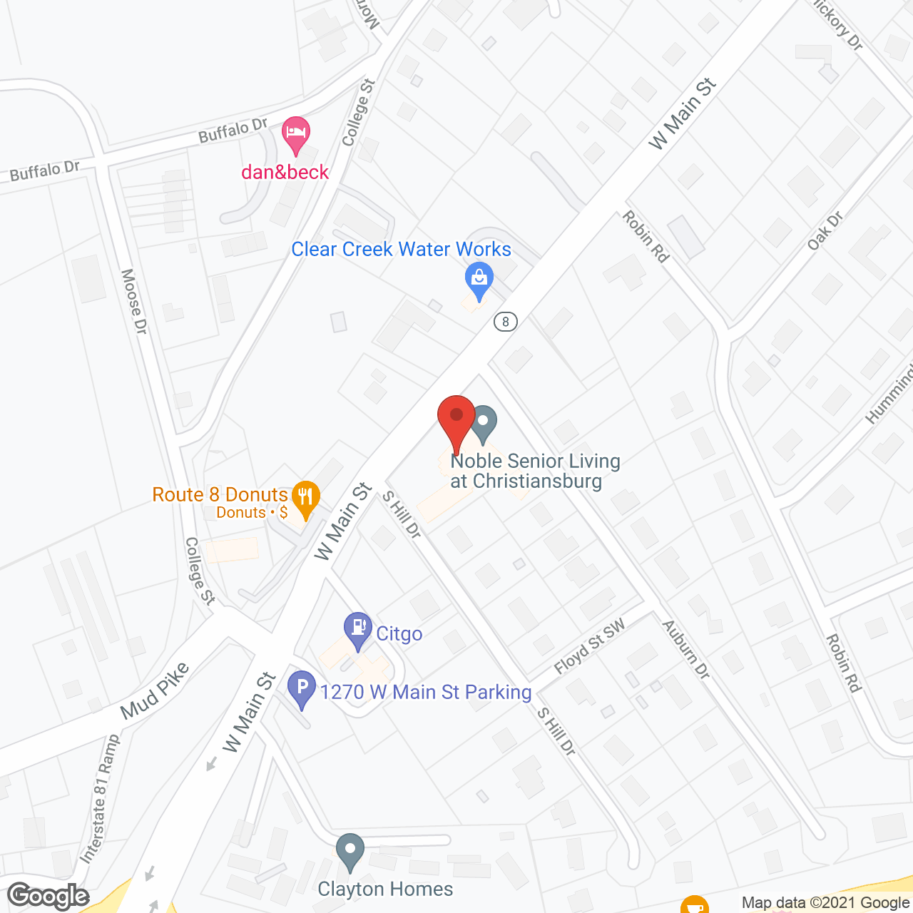 Noble Senior Living at Christiansburg in google map