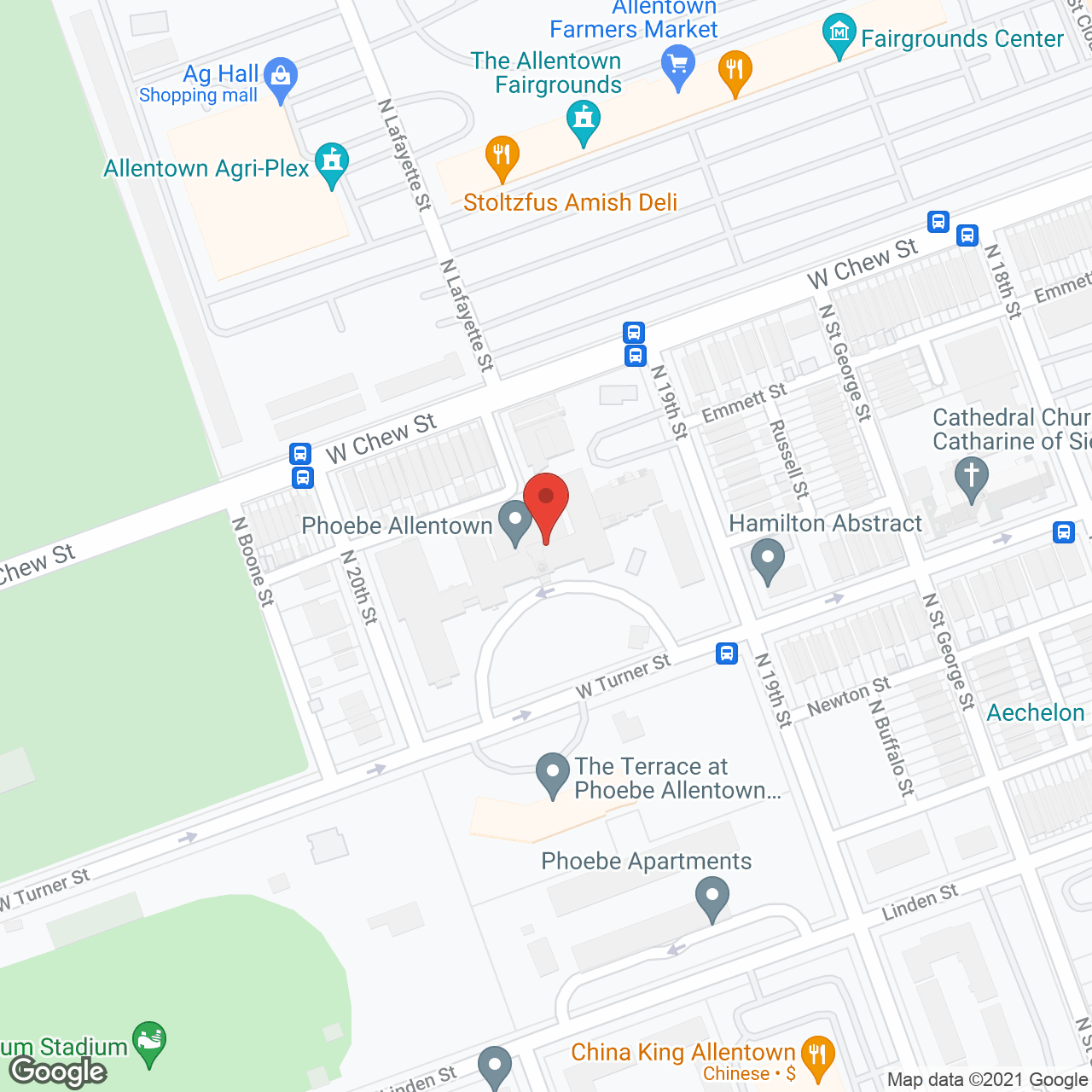 Miller Personal Care at 19th & Chew in google map