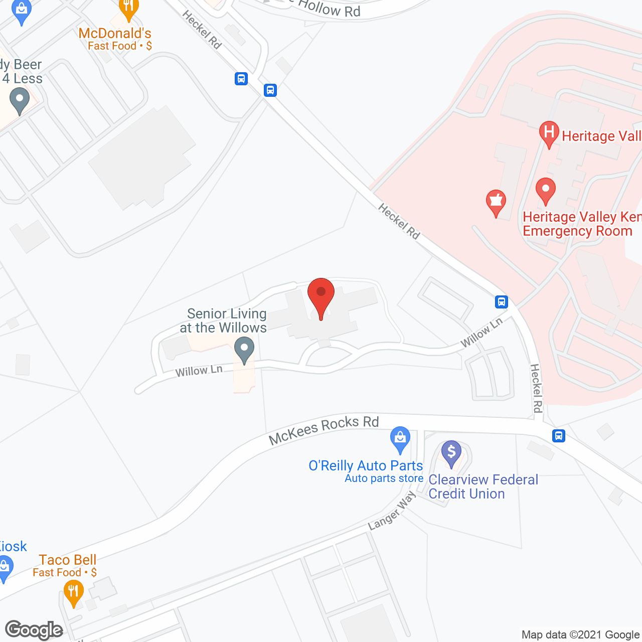 Heritage Valley Senior Living Community in google map