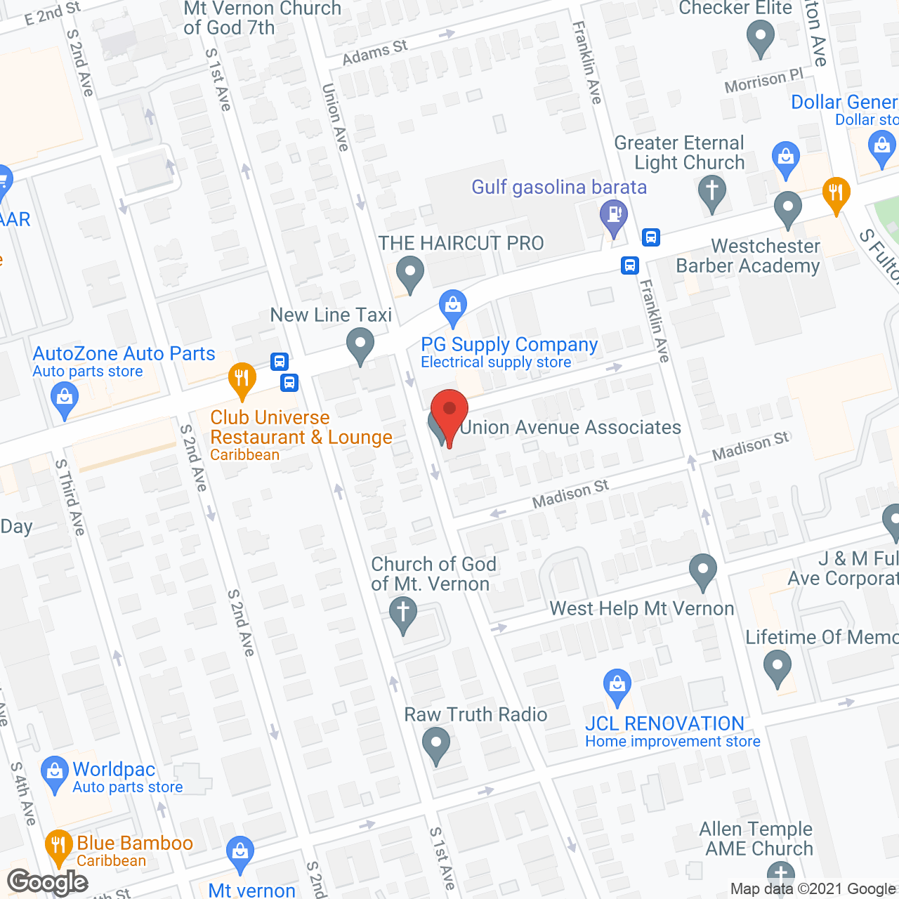 Union Avenue Assoc in google map