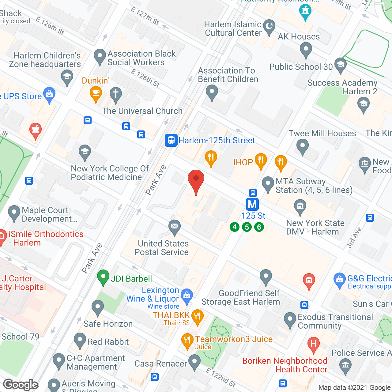 Northern Manhattan Nursing in google map