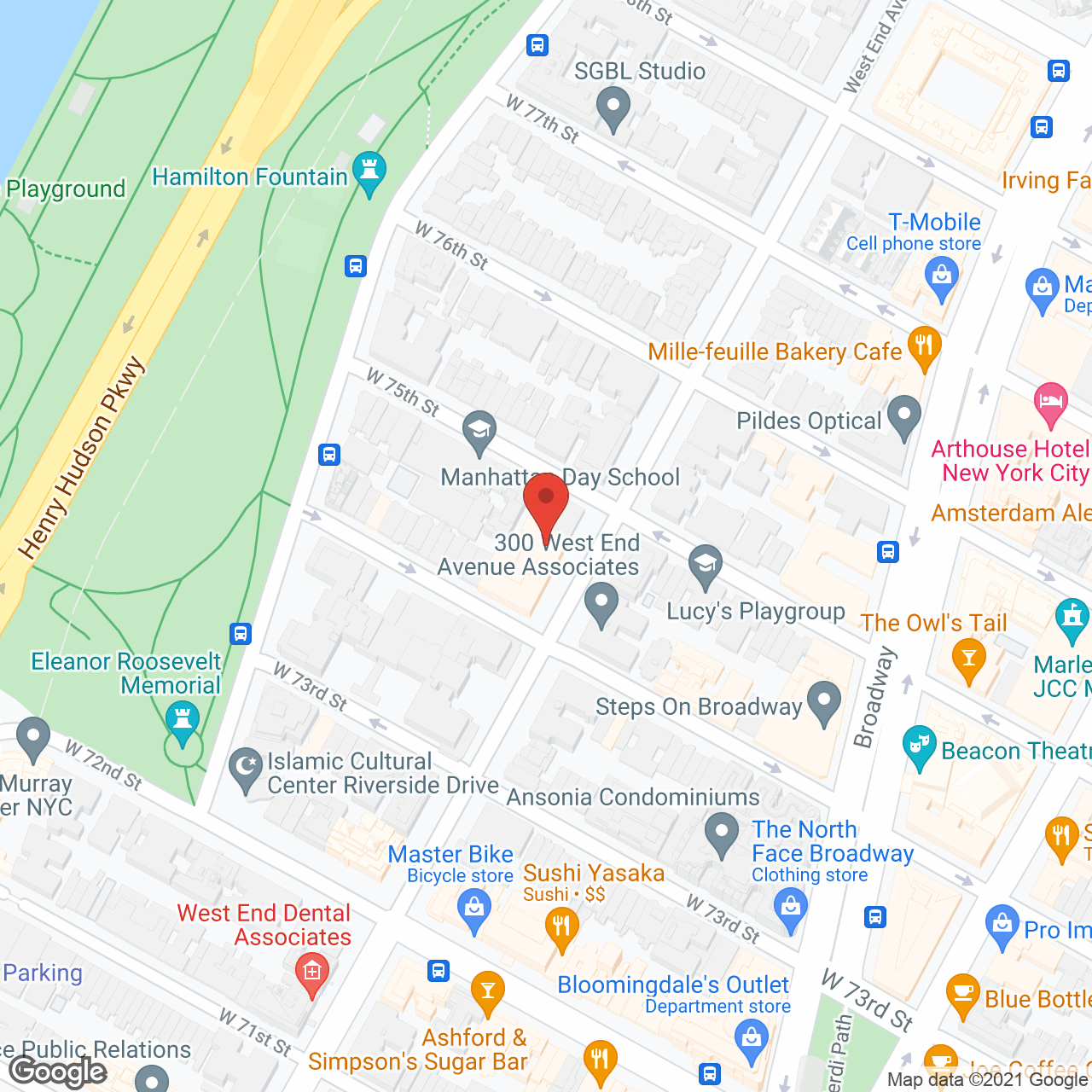 The Esplanade Manhattan in google map