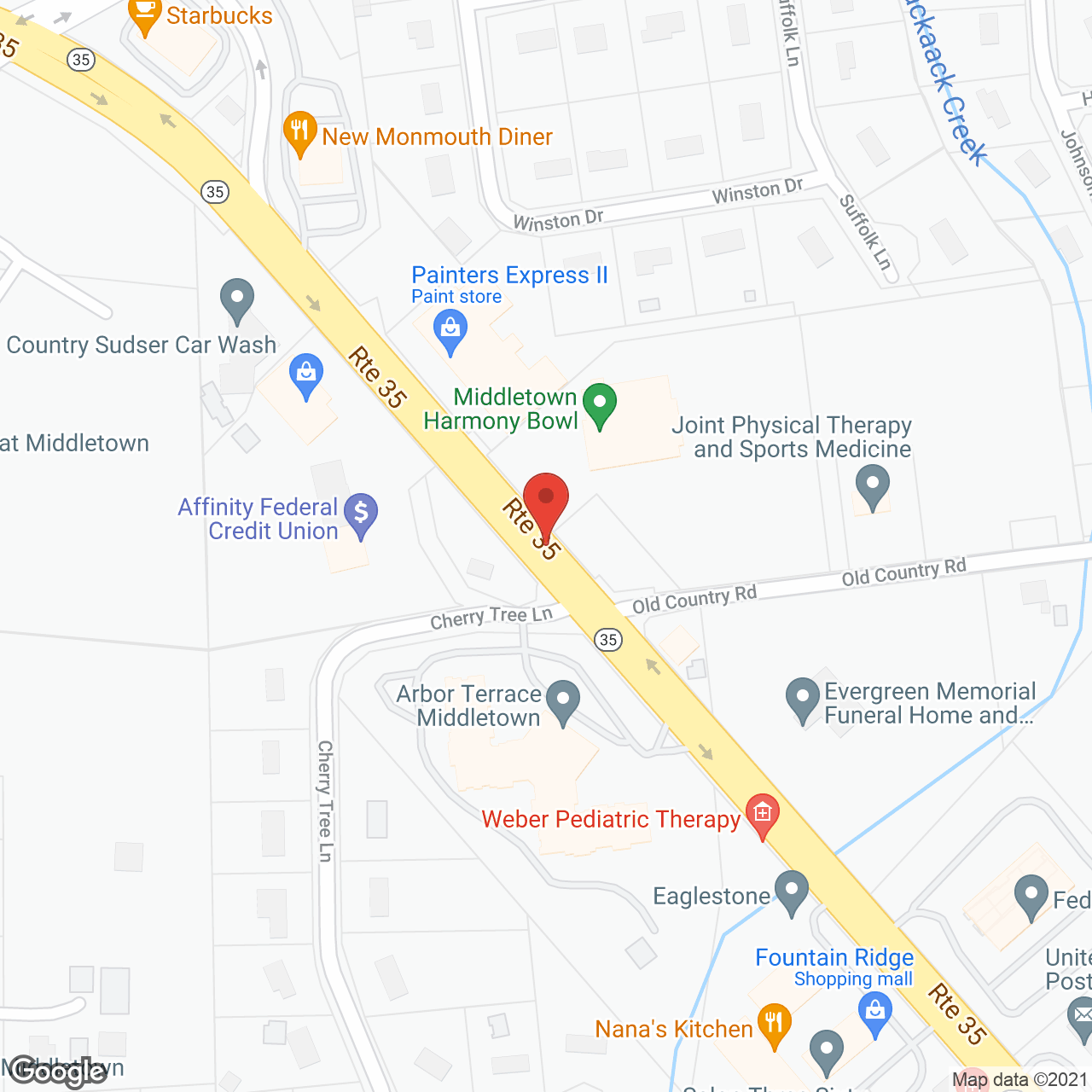 Arbor Terrace Middletown in google map