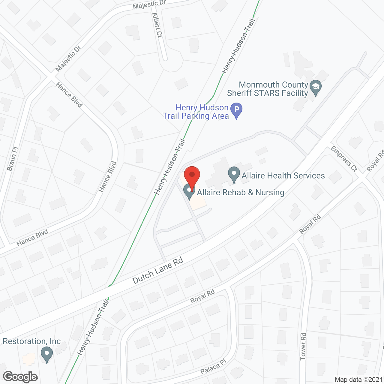 Allaire Rehab & Nursing in google map