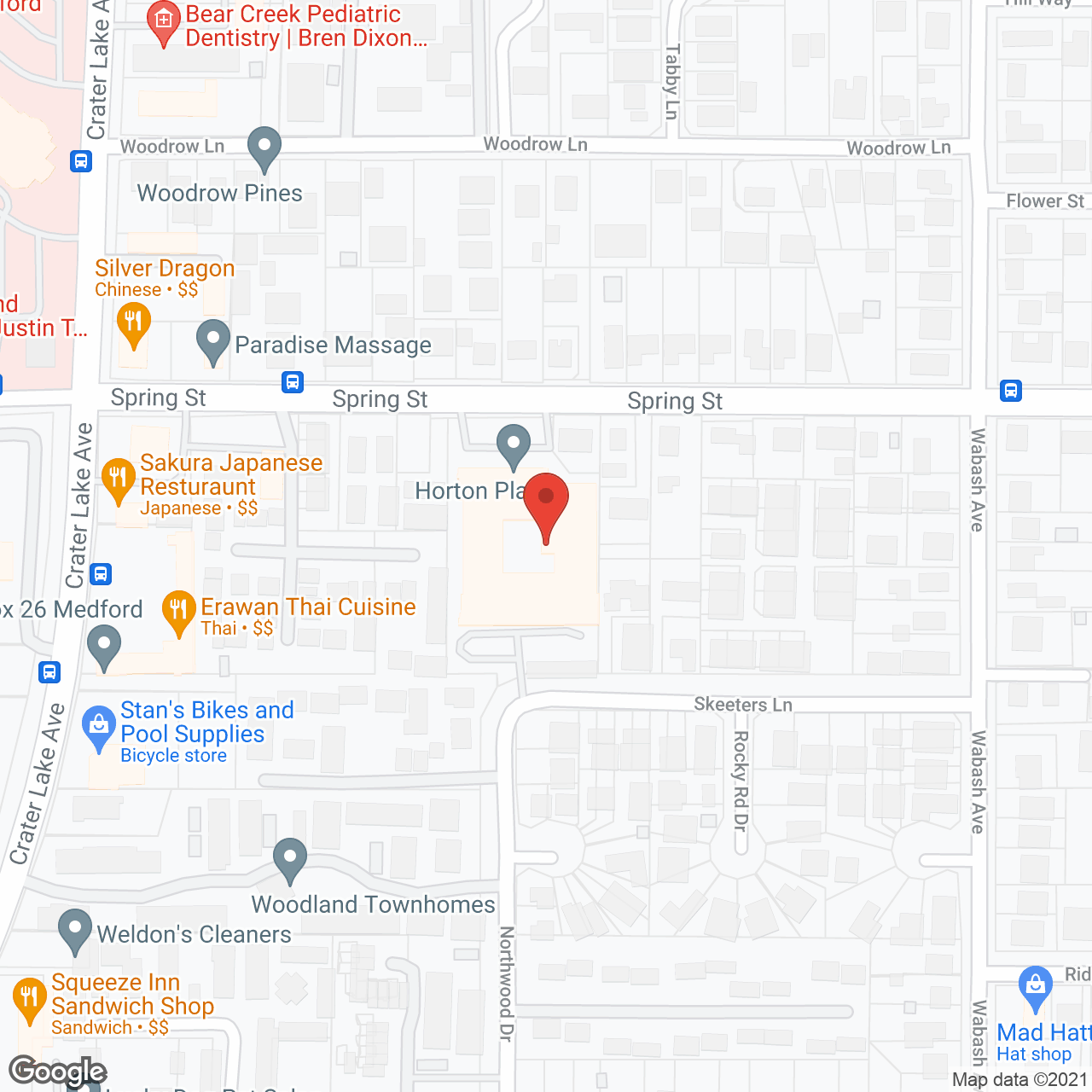 Horton Plaza in google map