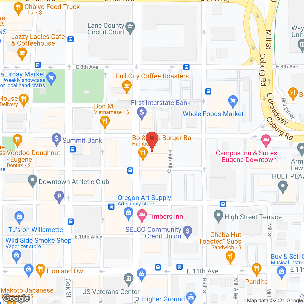 Eugene Hotel Retirement Community in google map