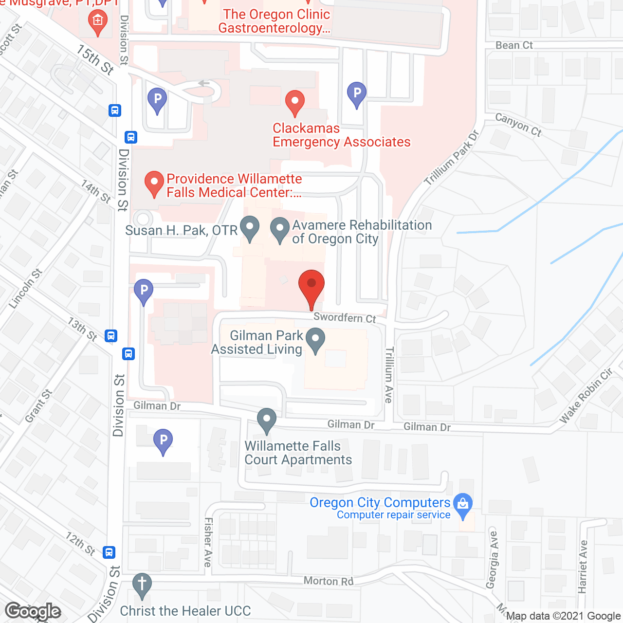 Gilman Park Assisted Living in google map