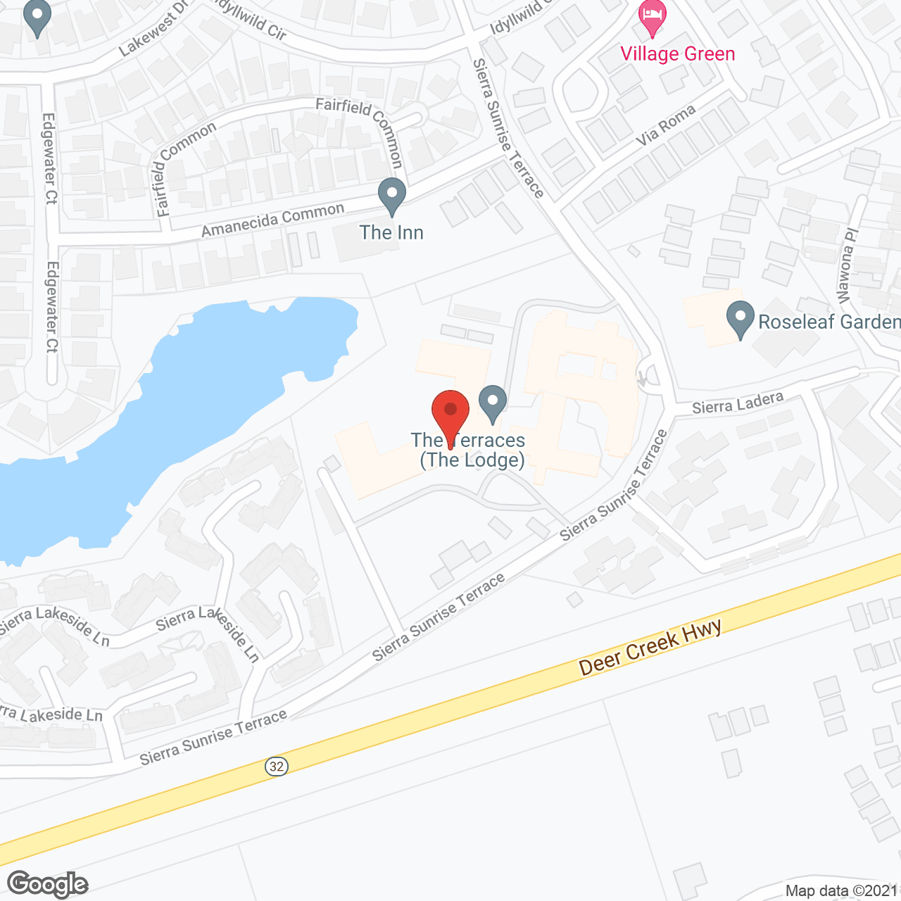 The Terraces Senior Living in google map