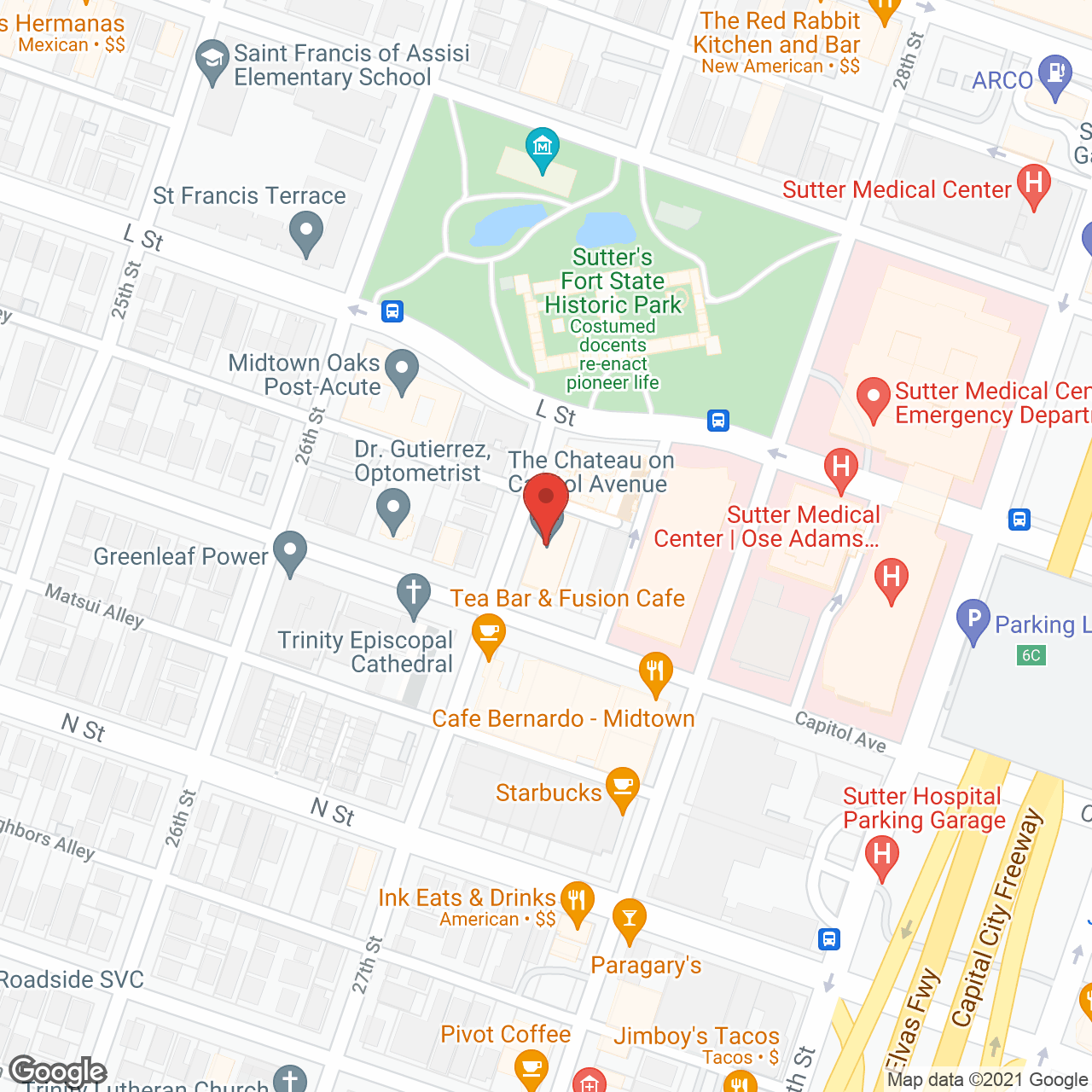 Chateau On Capitol Avenue in google map