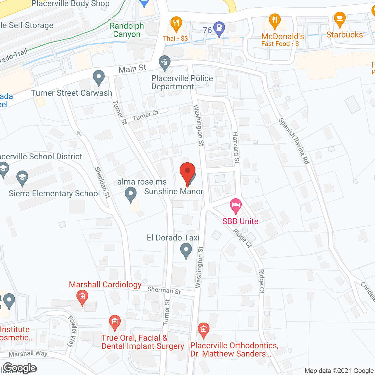 Sunshine Manor in google map
