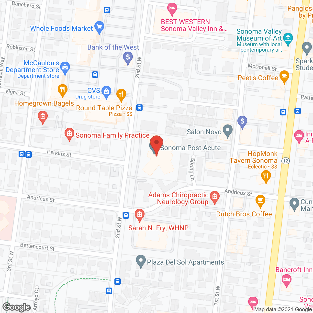 Golden Living Center of Sonoma in google map