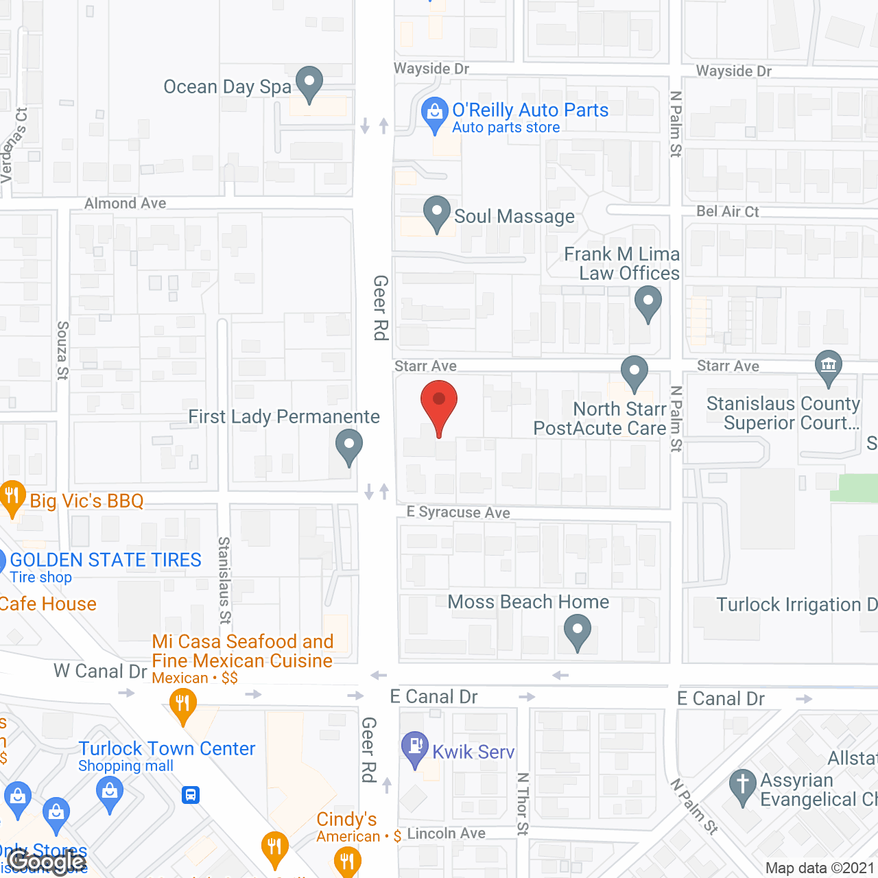 Lifespring Senior Campus in google map