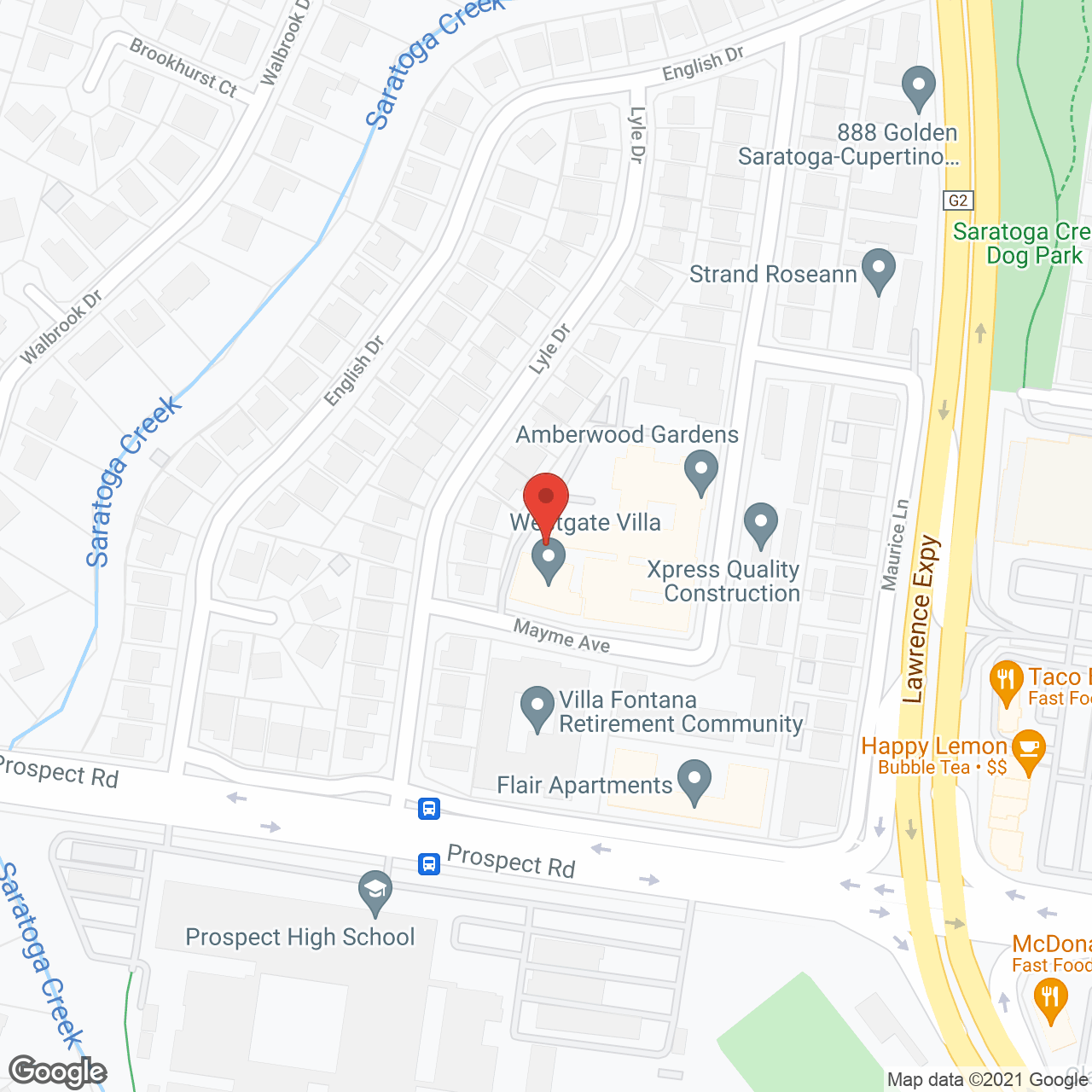 Westgate Villa in google map