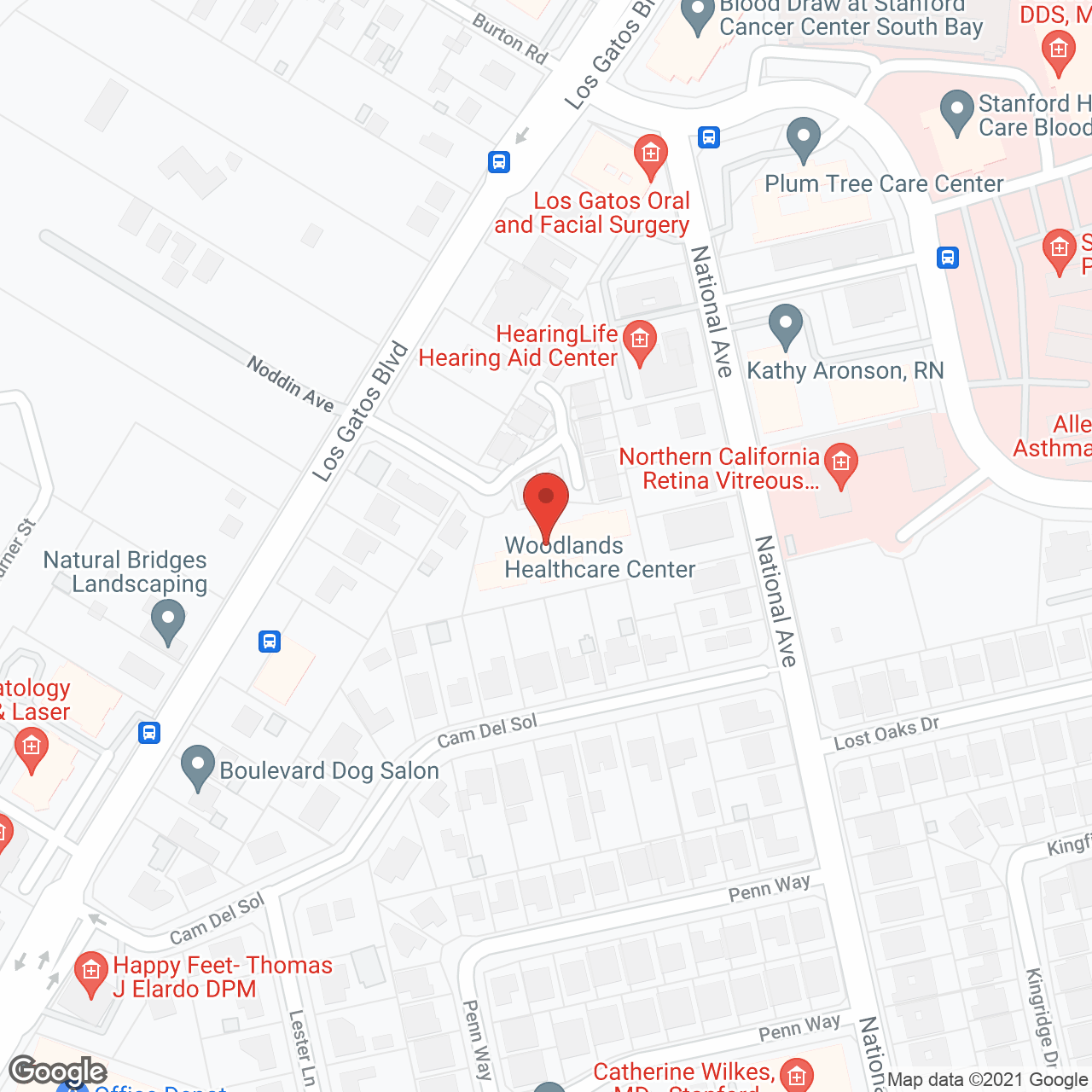 Woodlands Healthcare Center in google map