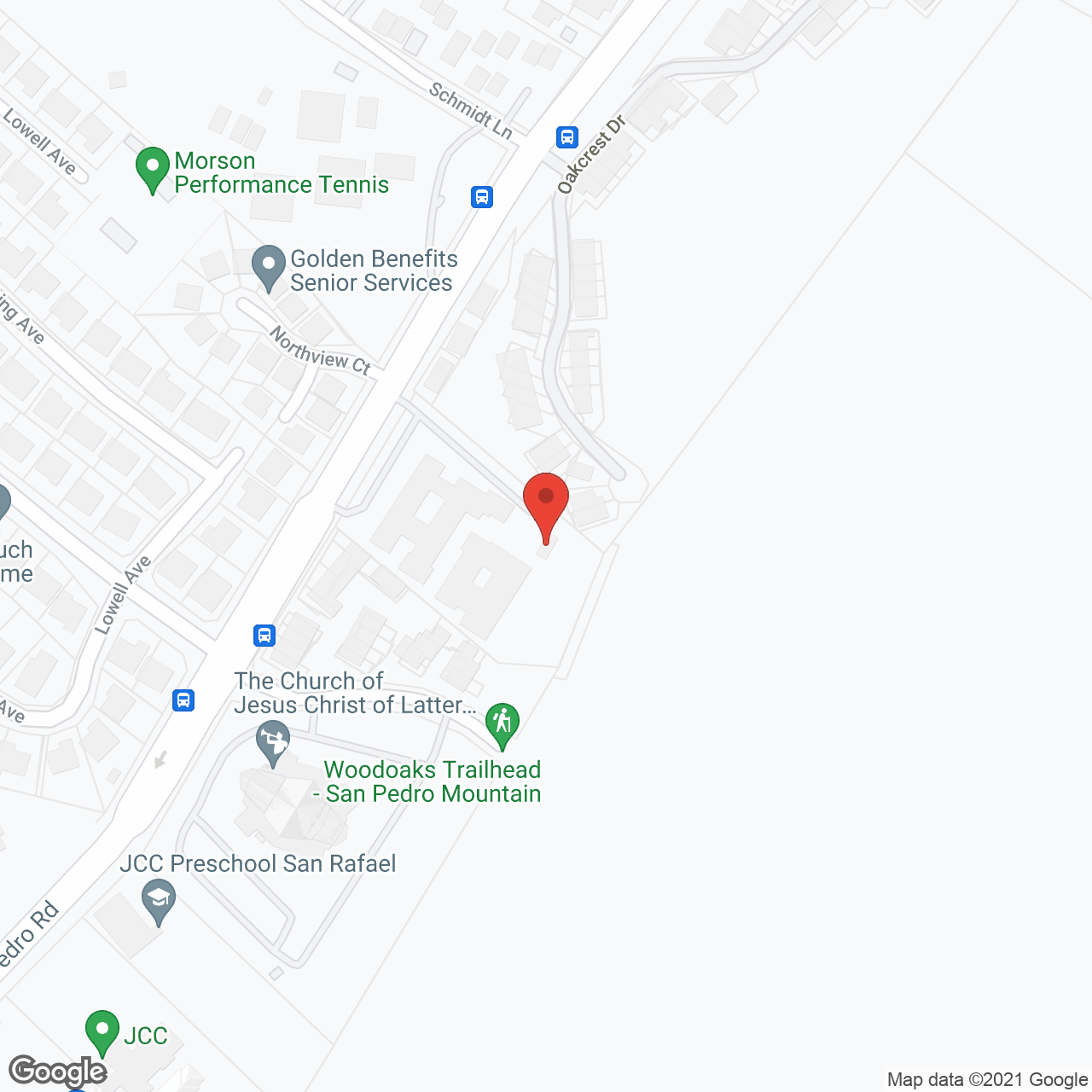 Rafael Convalescent Hospital in google map