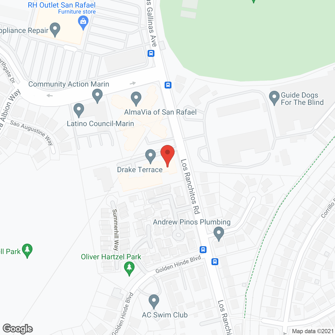Drake Terrace in google map