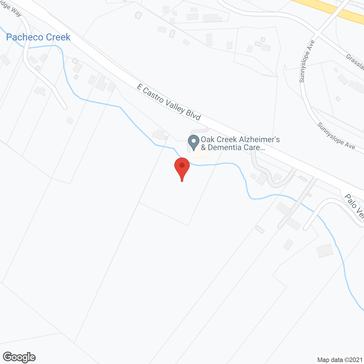 Oak Creek in google map